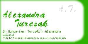 alexandra turcsak business card